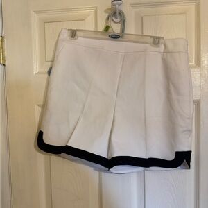 White House black market white shorts with black trim